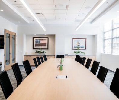 Photo of empty conference room