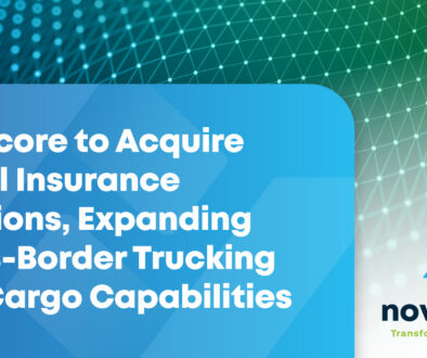 Novacore logo with text: Novacore to Acquire Diesel Insurance Solutions, Expanding Cross-Border Trucking and Cargo Capabilities