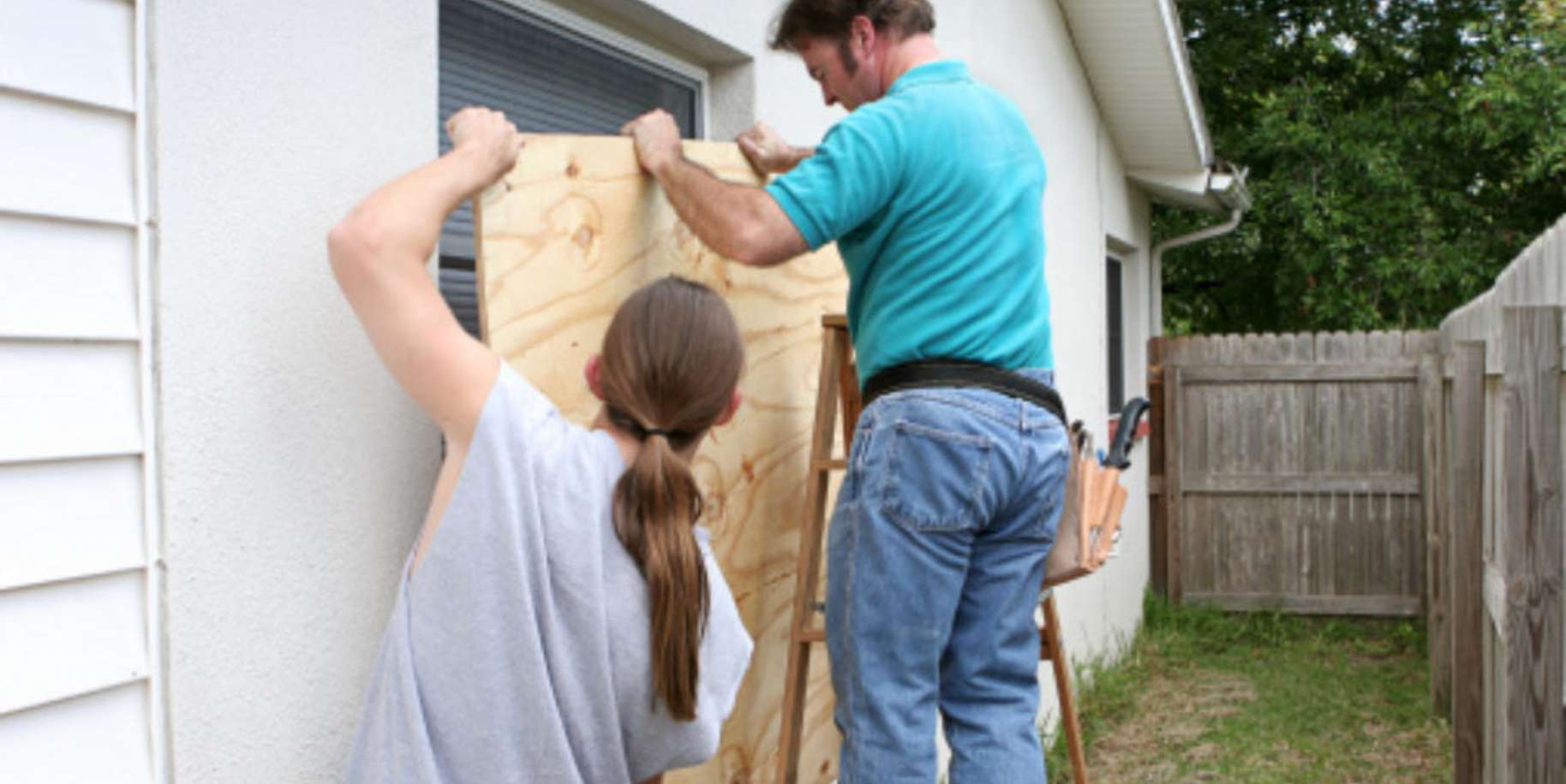 2 people doing construction