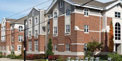 image of brick buildings