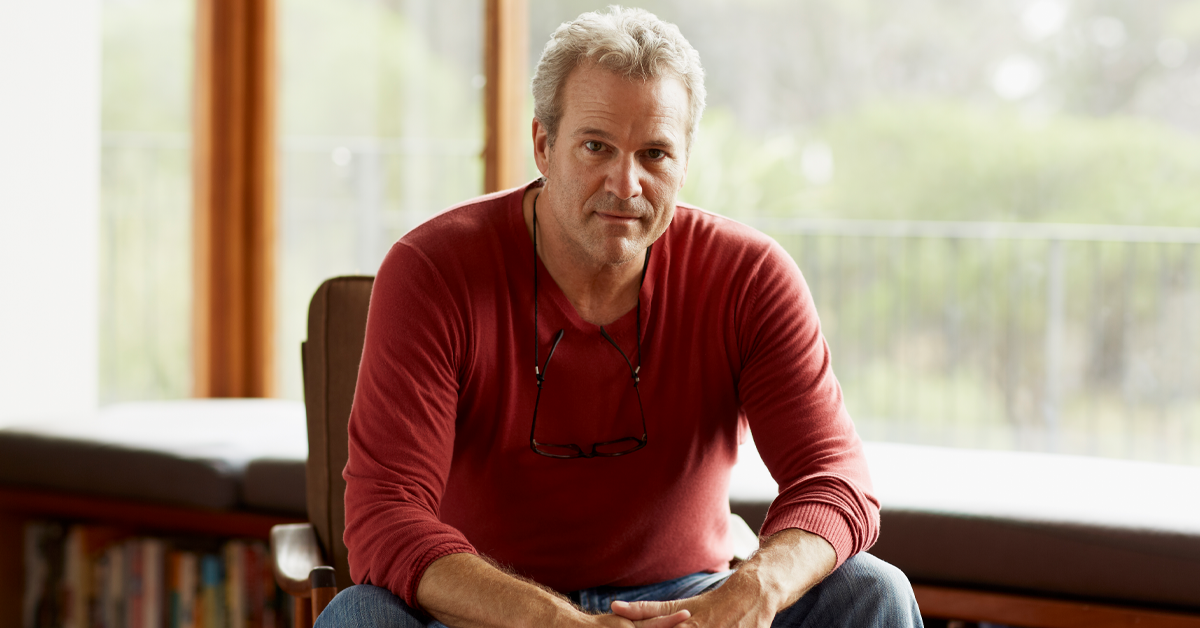 Man sitting in a chair